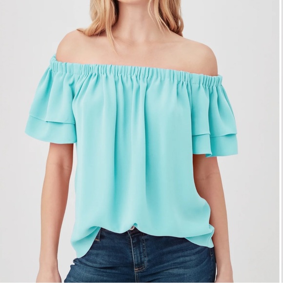 NEW TRINA TURK silia top in marina NWT - Picture 1 of 4